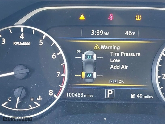 2017 Nissan Maxima SV with VIN 1N4AA6APXHC415407, listed as a IAAI auction lot 41208980 with 100,463 mi miles. Bid and sale history available at carsss.com. Image 16.