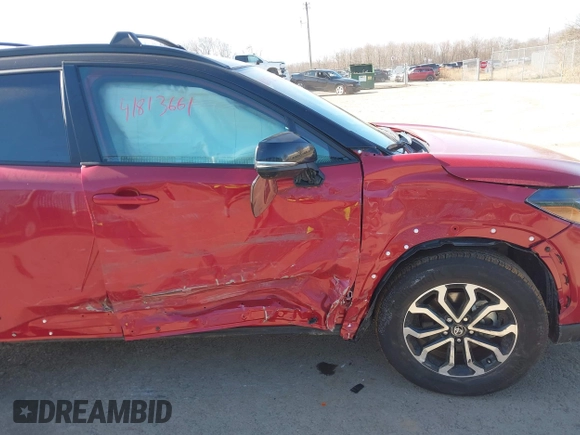 2023 Toyota Corolla Cross Hybrid S with VIN 7MUFBABG6PV008234, listed as a IAAI auction lot 41813661 with 1,127 mi miles and . Bid and sale history available at DreamBid. Image 6.