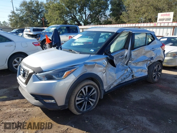 2019 Nissan Kicks S with VIN 3N1CP5CU8KL544677, listed as a IAAI auction lot 41654616 with 130,056 mi miles and . Bid and sale history available at carsss.com. Image 2.