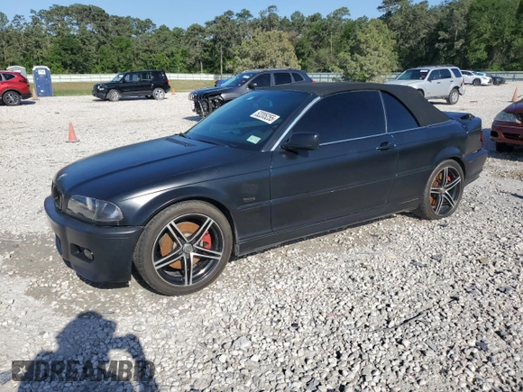 2002 BMW 3 Series 330Ci with VIN WBABS534X2JU90049, listed as a Copart auction lot 52205255 with 160,746 mi miles and Salvage Title. Bid and sale history available at carsss.com. Image 1.