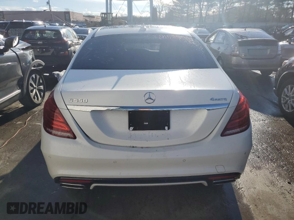 2017 Mercedes-Benz S 550 with VIN WDDUG8FB8HA325379, listed as a Copart auction lot 84193694 with 84,522 mi miles and Salvage Title. Bid and sale history available at carsss.com. Image 6.