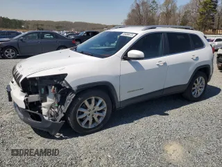 2017 Jeep Cherokee Limited with VIN 1C4PJLDB2HW516457, listed as a Copart auction lot 50486675 with 106,263 mi miles and Salvage Title. Bid and sale history available at carsss.com. Image 1.