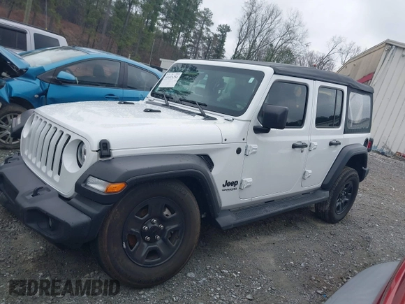 2022 Jeep Wrangler Unlimited Willys Sport with VIN 1C4HJXDN1NW175134, listed as a IAAI auction lot 41615254 with 28,762 mi miles and . Bid and sale history available at DreamBid. Image 14.