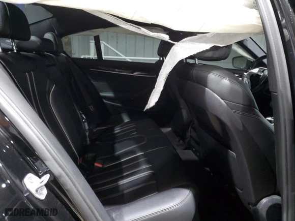 2019 BMW 5 Series 530i xDrive with VIN WBAJA7C52KWW05524, listed as a Copart auction lot 87913315 with 0 mi miles and Salvage Title. Bid and sale history available at carsss.com. Image 10.