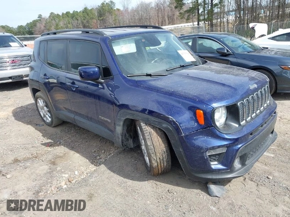 2020 Jeep Renegade Orange with VIN ZACNJABB8LPL68316, listed as a IAAI auction lot 41717518 with 110,430 mi miles and . Bid and sale history available at carsss.com. Image 1.
