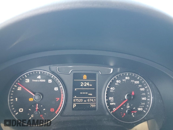 2017 Audi Q3 Premium with VIN WA1ECCFS3HR013012, listed as a Copart auction lot 53105645 with 87,520 mi miles and Clean Title. Bid and sale history available at carsss.com. Image 9.