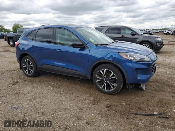 2022 Ford Escape SE with VIN 1FMCU9G68NUB21886, listed as a Copart auction lot 57809415 with 76,186 mi miles and Salvage title. Bid and sale history available at DreamBid. Image 4.