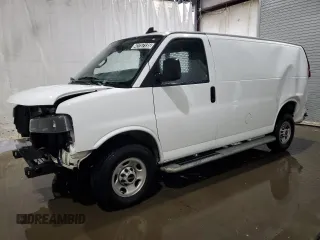 2023 GMC Savana Cargo with VIN 1GTW7AFP6P1215807, listed as a Copart auction lot 42757135 with 21,419 mi miles and Clean Title. Bid and sale history available at DreamBid. Image 1.