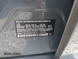 2024 BMW X1 xDrive28i with VIN WBX73EF02R5Y30881, listed as a IAAI auction lot 42048518 with 31,685 mi miles and . Bid and sale history available at DreamBid. Image 9.