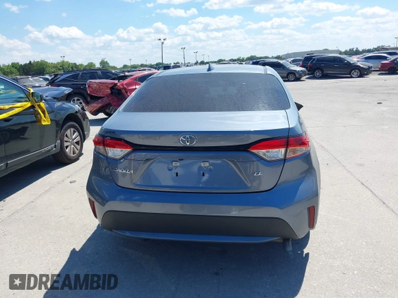 2022 Toyota Corolla LE with VIN 5YFVPMAE2NP369801, listed as a IAAI auction lot 41902625 with 24,182 mi miles and . Bid and sale history available at DreamBid. Image 16.