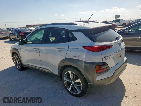 2018 Hyundai Kona Ultimate with VIN KM8K53A50JU098636, listed as a Copart auction lot 54158865 with 157,006 mi miles and Clean Title. Bid and sale history available at carsss.com. Image 2.