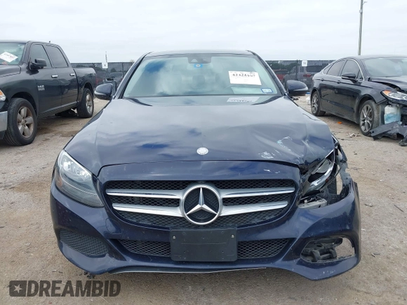 2017 Mercedes-Benz C 300 with VIN 55SWF4JB8HU187628, listed as a IAAI auction lot 42424467 with 102,077 mi miles and . Bid and sale history available at DreamBid. Image 12.