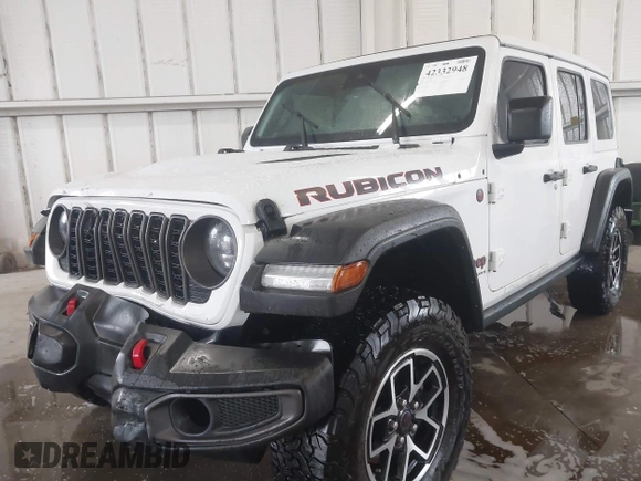 2024 Jeep Wrangler Rubicon with VIN 1C4PJXFG7RW334190, listed as a IAAI auction lot 42332948 with 14,272 mi miles and . Bid and sale history available at DreamBid. Image 17.