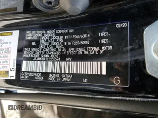 2020 Lexus GX 460 Premium z VIN JTJAM7BX1L5255594, wystawiony jako Copart lot #51371365 z przebiegiem 81 467 mil mil oraz Szkoda całkowita • Salvage title. Historia ofert i sprzedaży dostępna na DreamBid. Obrazek 14.