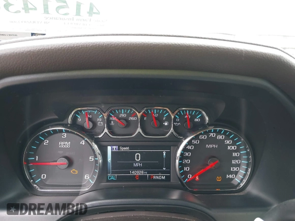 2015 Chevrolet Silverado 1500 LTZ with VIN 3GCPCSEC6FG408754, listed as a IAAI auction lot 41514369 with 140,928 mi miles and . Bid and sale history available at DreamBid. Image 7.