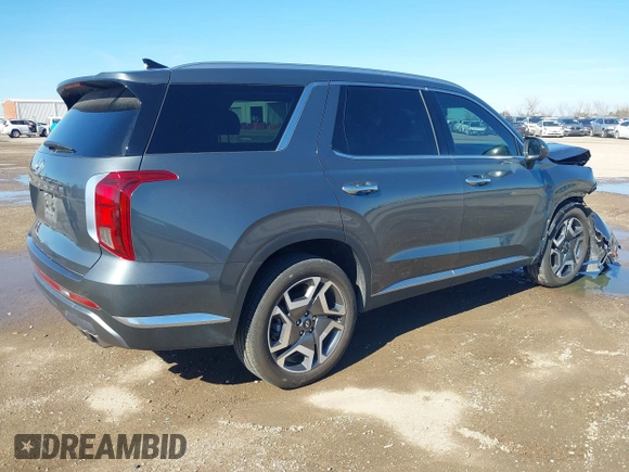 2024 Hyundai Palisade Limited z VIN KM8R54GE6RU762168, wystawiony jako IAAI lot #41636936 z przebiegiem 12 236 mil mil oraz . Historia ofert i sprzedaży dostępna na DreamBid. Obrazek 4.