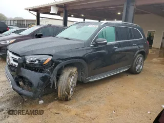 2021 Mercedes-Benz GLS 450 with VIN 4JGFF5KE0MA360668, listed as a Copart auction lot 81257914 with 33,939 mi miles and Salvage Title. Bid and sale history available at DreamBid. Image 1.