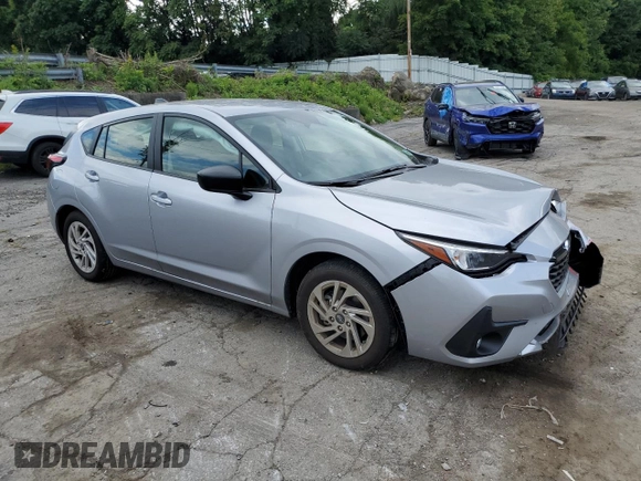 2024 Subaru Impreza with VIN JF1GUABC4R8367469, listed as a Copart auction lot 68389784 with 5,687 mi miles and Salvage Title. Bid and sale history available at carsss.com. Image 4.