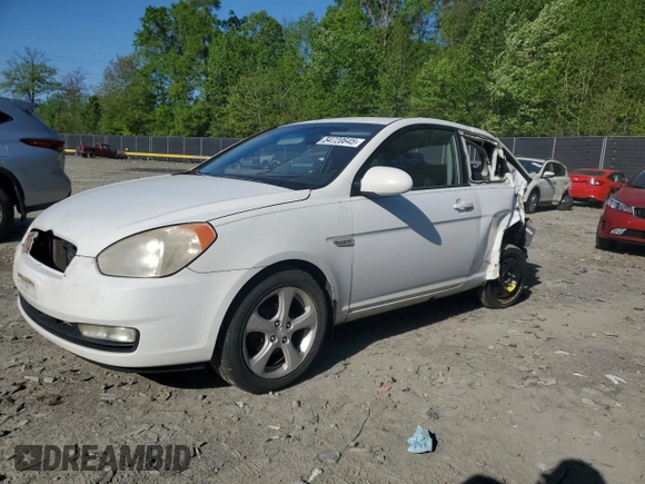 2008 Hyundai Accent SE z VIN KMHCN36C48U056976, wystawiony jako Copart lot #54720645 z przebiegiem 203 148 mil mil oraz Szkoda całkowita • Salvage title. Historia ofert i sprzedaży dostępna na DreamBid. Obrazek 1.