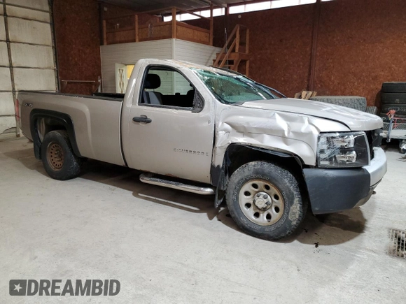 2008 Chevrolet Silverado 1500 Work Truck with VIN 1GCEK14X28Z200642, listed as a Copart auction lot 49223605 with 135,733 mi miles and Salvage Title. Bid and sale history available at carsss.com. Image 4.