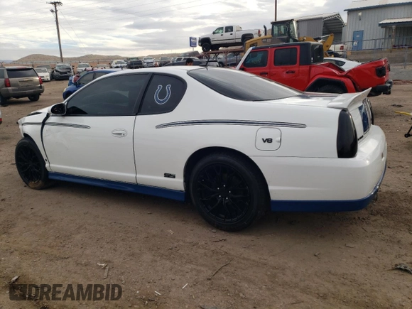 2007 Chevrolet Monte Carlo SS with VIN 2G1WL15C079353650, listed as a Copart auction lot 85895664 with 96,755 mi miles and Salvage title. Bid and sale history available at DreamBid. Image 2.