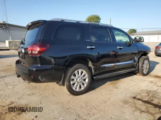 2020 Toyota Sequoia Platinum with VIN 5TDDY5G1XLS177159, listed as a Copart auction lot 70465144 with 0 mi miles and Salvage Title. Bid and sale history available at carsss.com. Image 3.