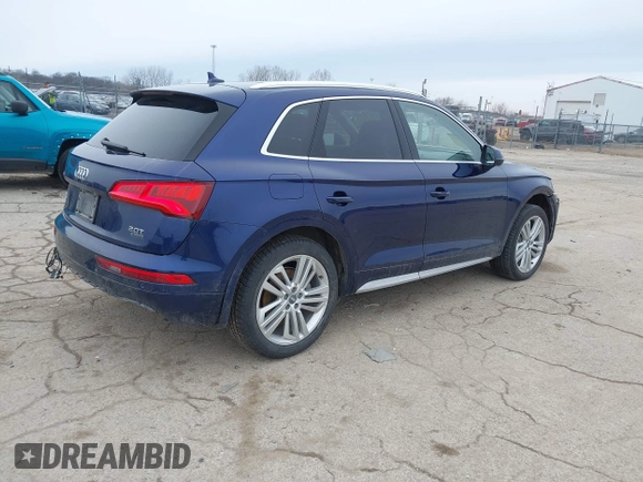 2018 Audi Q5 Prestige with VIN WA1CNAFY2J2062744, listed as a IAAI auction lot 41401459 with 126,097 mi miles. Bid and sale history available at carsss.com. Image 4.