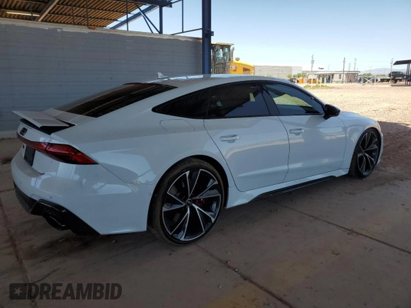 2022 Audi RS 7 z VIN WUAPCBF27NN902149, wystawiony jako Copart lot #54994225 z przebiegiem 12 848 mil mil oraz Szkoda całkowita • Salvage title. Historia ofert i sprzedaży dostępna na DreamBid. Obrazek 3.