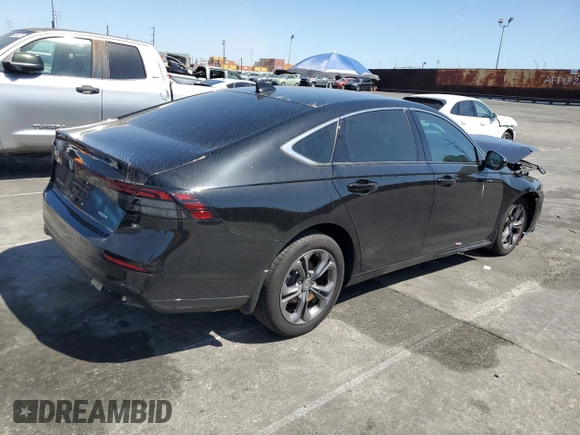 2023 Honda Accord EX-L with VIN 1HGCY2F6XPA066641, listed as a Copart auction lot 53861405 with 7,390 mi miles and Salvage title. Bid and sale history available at DreamBid. Image 3.