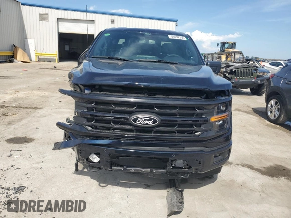 2024 Ford F-150 XLT with VIN 1FTFW3L53RFA12817, listed as a Copart auction lot 50552355 with 5,007 mi miles and Salvage Title. Bid and sale history available at carsss.com. Image 5.