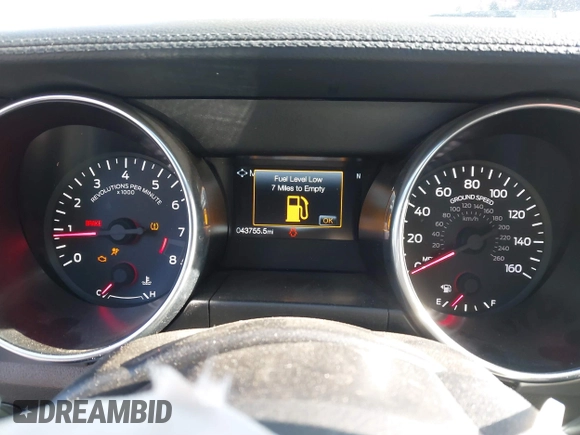 2022 Ford Mustang GT with VIN 1FA6P8CF3N5107922, listed as a IAAI auction lot 41268928 with 43,755 mi miles and . Bid and sale history available at DreamBid. Image 7.