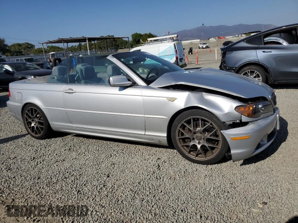 2004 BMW 3 Series 330Ci with VIN WBABW53444PL47375, listed as a Copart auction lot 62426555 with 162,212 mi miles and Salvage title. Bid and sale history available at DreamBid. Image 4.