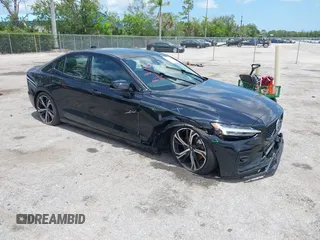 2024 Volvo S60 Plus Dark Theme with VIN 7JRL12FL0RG287417, listed as a IAAI auction lot 42348117 with 18,697 mi miles and . Bid and sale history available at DreamBid. Image 1.