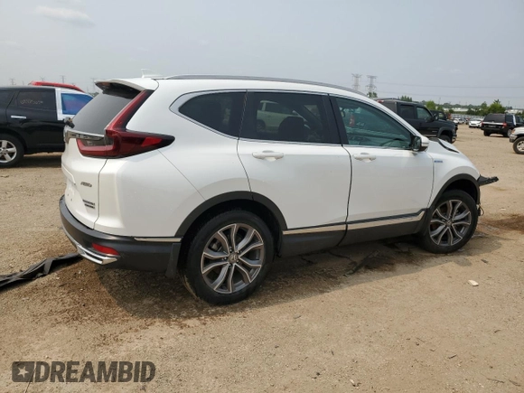 2021 Honda CR-V Touring with VIN 7FART6H96ME005154, listed as a Copart auction lot 60266905 with 54,624 mi miles and Salvage title. Bid and sale history available at DreamBid. Image 3.