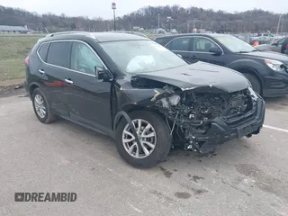 2019 Nissan Rogue SV with VIN KNMAT2MT5KP529837, listed as a IAAI auction lot 41228285 with 99,527 mi miles. Bid and sale history available at carsss.com. Image 1.