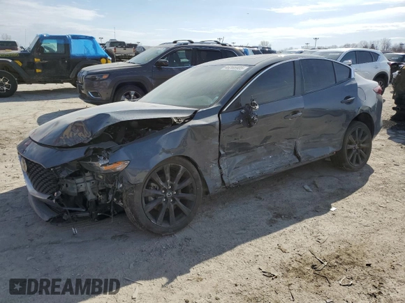 2024 Mazda 3 S Carbon Edition with VIN 3MZBPBCM7RM413295, listed as a Copart auction lot 46265905 with Not Provided miles and Salvage Title. Bid and sale history available at DreamBid. Image 1.
