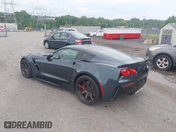 2019 Chevrolet Corvette Grand Sport 2LT with VIN 1G1YY2D7XK5117033, listed as a IAAI auction lot 42702384 with 11,994 mi miles and . Bid and sale history available at DreamBid. Image 3.