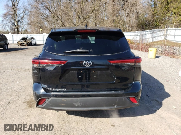 2021 Toyota Highlander L with VIN 5TDZZRAHXMS035122, listed as a Copart auction lot 48061505 with 105,773 mi miles and Clean title. Bid and sale history available at DreamBid. Image 6.