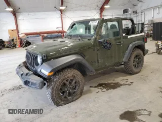 2021 Jeep Wrangler Willys with VIN 1C4GJXAG9MW766912, listed as a Copart auction lot 52602135 with 35,850 mi miles and Salvage title. Bid and sale history available at DreamBid. Image 1.