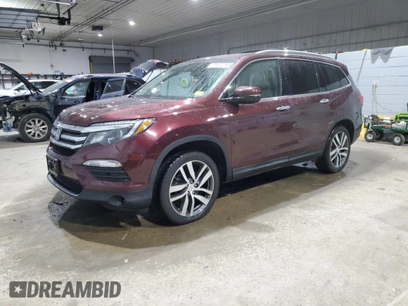 2017 Honda Pilot Touring with VIN 5FNYF6H99HB024088, listed as a Copart auction lot 88650165 with 123,964 mi miles and Salvage Title. Bid and sale history available at DreamBid. Image 1.