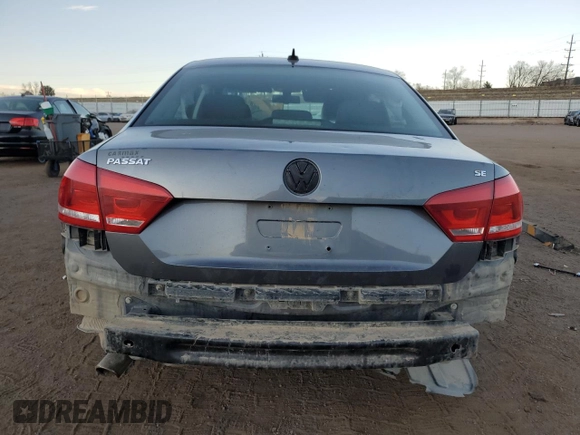 2013 Volkswagen Passat SE with VIN 1VWBH7A33DC110237, listed as a Copart auction lot 85404764 with 223,426 mi miles and Salvage Title. Bid and sale history available at carsss.com. Image 6.