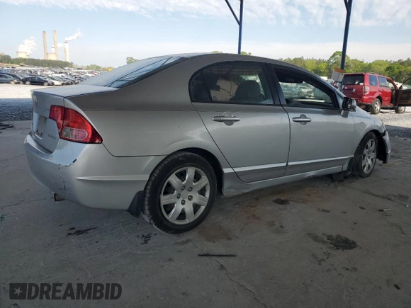 2006 Honda Civic LX with VIN 1HGFA16506L065908, listed as a Copart auction lot 51797795 with 87,456 mi miles and Salvage Title. Bid and sale history available at DreamBid. Image 3.