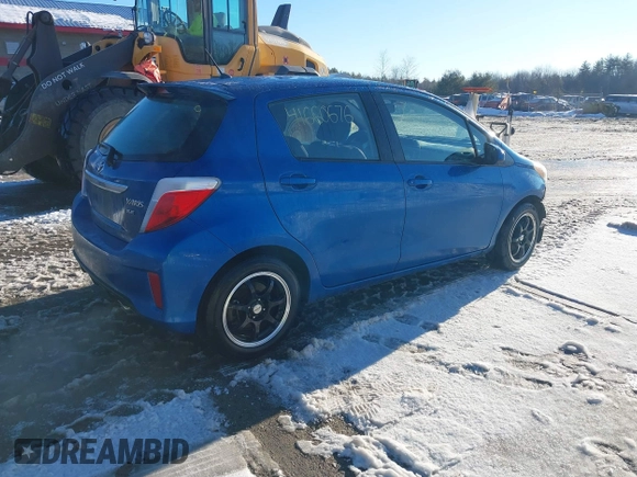 2012 Toyota Yaris L with VIN JTDKTUD31CD504632, listed as a IAAI auction lot 41660676 with 105,789 mi miles. Bid and sale history available at carsss.com. Image 4.