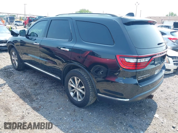 2014 Dodge Durango Limited with VIN 1C4RDJDG5EC532942, listed as a IAAI auction lot 42465047 with 116,617 mi miles and . Bid and sale history available at DreamBid. Image 3.