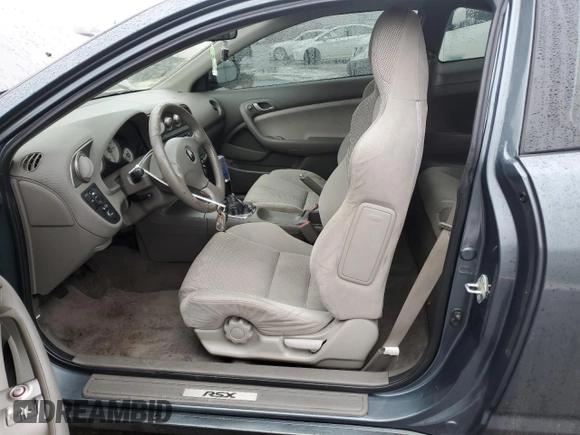 2006 Acura RSX with VIN JH4DC53826S018499, listed as a Copart auction lot 44293795 with 107,783 mi miles and Salvage title. Bid and sale history available at DreamBid. Image 7.