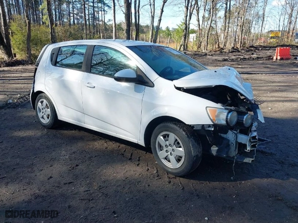 2014 Chevrolet Sonic LS with VIN 1G1JA6SH1E4128568, listed as a IAAI auction lot 41801552 with 151,284 mi miles. Bid and sale history available at carsss.com. Image 1.