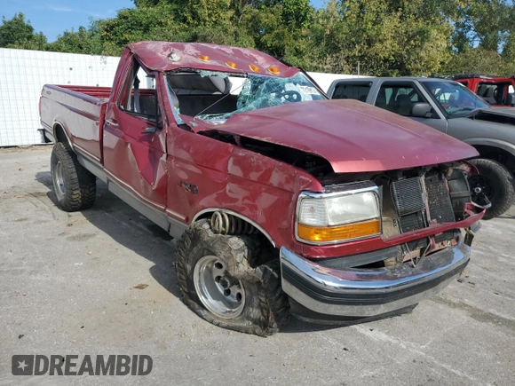 1995 Ford F-150 with VIN 1FTEF14H2SLA80123, listed as a Copart auction lot 72199724 with 0 mi miles and Salvage Title. Bid and sale history available at carsss.com. Image 4.
