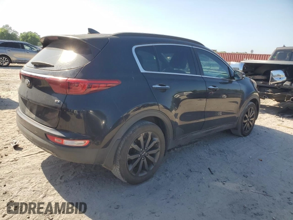 2018 Kia Sportage EX with VIN KNDPN3ACXJ7453142, listed as a Copart auction lot 53853125 with 128,344 mi miles and Clean Title. Bid and sale history available at DreamBid. Image 3.