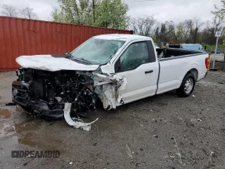 2021 Ford F-150 XL with VIN 1FTMF1CB2MKE24678, listed as a Copart auction lot 51837985 with 74,181 mi miles and Salvage title. Bid and sale history available at DreamBid. Image 1.