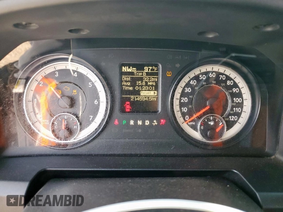 2016 Ram 1500 Tradesman z VIN 3C6RR7KT1GG376846, wystawiony jako Copart lot #57283185 z przebiegiem 214 594 mil mil oraz Szkoda całkowita • Salvage title. Historia ofert i sprzedaży dostępna na DreamBid. Obrazek 9.